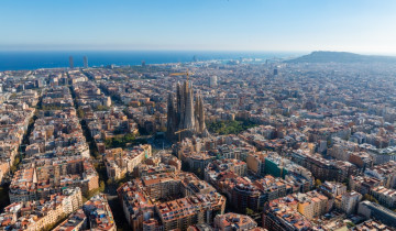 Barcelona,,Spain.,July,15,,2023.,Aerial,View,Of,Barcelona,City